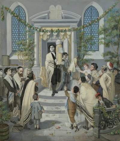 Shavuot (Pentecost) by Moritz Daniel Oppenheim